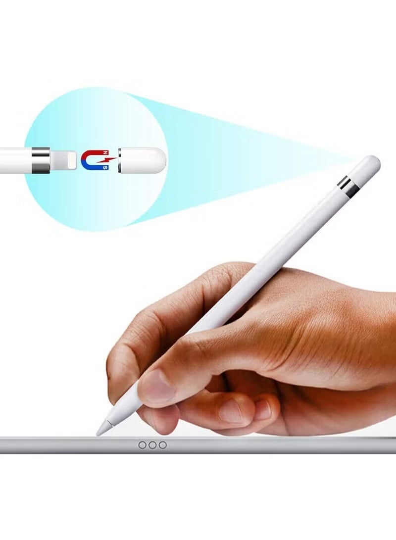 ستيرليبوكس عبوة مكونة من 4 ملحقات لقلم iPencil، مجموعة رؤوس قلم ستايلس لأجهزة Apple باللون الأبيض، رأس قلم ستايلس/غطاء بديل/محول شحن متوافق مع iPad Pro من Apple - Image 5